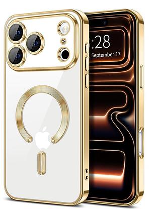 Чехол fiji chrome для apple iphone 18 pro max с magsafe и защитой камер gold