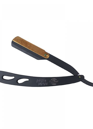 Опасная бритва nishman metal barber razor black & gold