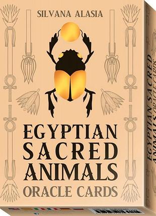 Карти оракул священних тварин єгипту - egyptian sacred animals oracle. lo scarabeo, 36 карт, англійською bm
