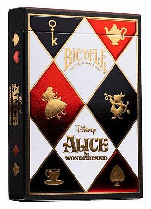 Карты игральные алиса в стране чудес - disney alice in wonderland. bicycle bm