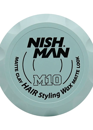 Матова глина для укладання волосся nishman matte clay м10