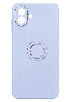 Чохол fiji holder ring для samsung galaxy a08 (a085) бампер з кільцем підставкою lilac