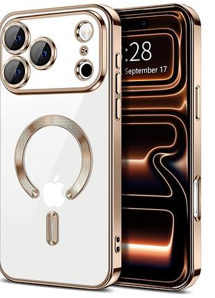 Чохол fiji chrome для apple iphone 18 pro з magsafe та захистом камер brown