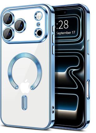 Чехол fiji chrome для apple iphone 18 pro max с magsafe и защитой камер light blue