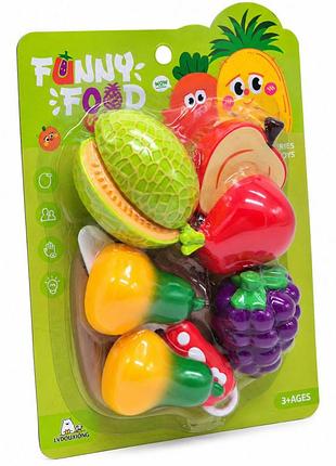 Игровой набор продуктов на липучке funny food 228r5-3 с ножом и досточкой