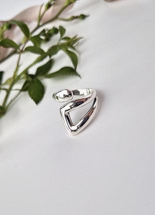 Серебряное кольцо без камней итака 18 размер серебро 925 пробы черненное 10266к 3.85г