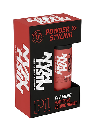 Пудра для укладання nishman matte finish volume powder p1 flaming 20 г
