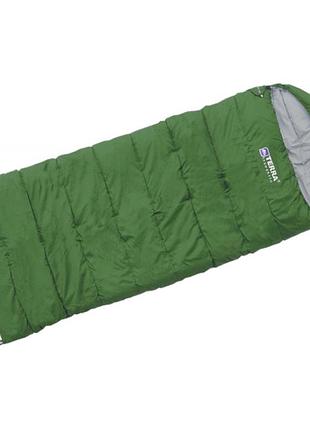 Спальный мешок terra incognita "asleep 400 wide" (l) (зелёный)