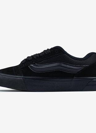 Чорні кеди vans knu skool triple black х ванс 38