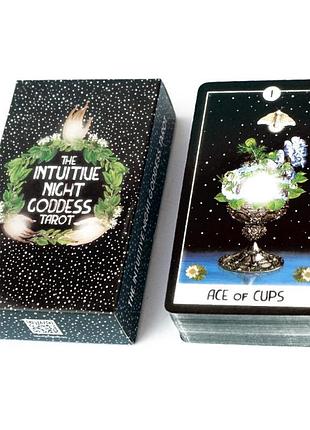 Карты таро интуитивное таро ночной богини (the intuitive night goddess tarot) od-30677, 78 карт, на английском bm