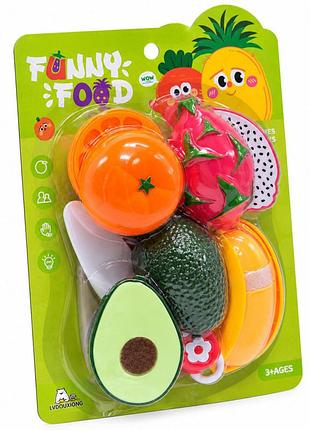 Игровой набор продуктов на липучке funny food 228r5-4 с ножом и досточкой
