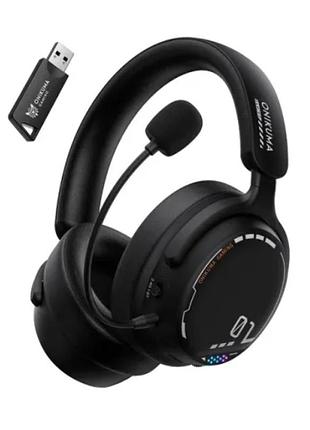 Ігрові бездротові навушники onikuma gt886 з 2.4g + bluetooth, знімним мікрофоном, rgb-підсвічуванням, для пк, ps4, ps5