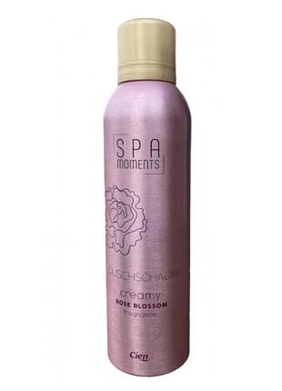 Пена для душа cien spa moments rose blossom, кремовая, 200 мл