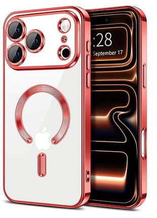 Чохол fiji chrome для apple iphone 18 pro max з magsafe та захистом камер red
