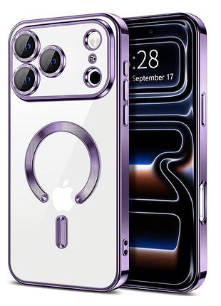 Чехол fiji chrome для apple iphone 18 pro с magsafe и защитой камер purple
