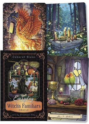 Карти оракул повсякденні відьми-помічники - everyday witch's familiars oracle, 40 карт, англійською bm
