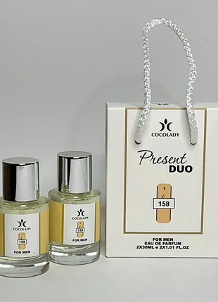 Парфуми cocolady present duo no 158 (похоже на paco rabanne 1 million/ пако рабан 1 мільйон) 2 по 30 мл