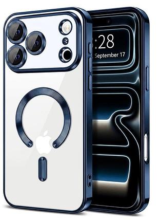 Чехол fiji chrome для apple iphone 18 pro с magsafe и защитой камер dark blue