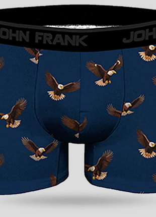Трусы мужские синие с орлами john frank jfbd375-eagle