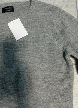 Теплое платье свитер серый меланж c&a. размеры m, l6 фото