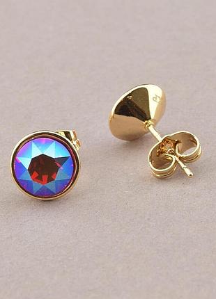 090589 сережки 'xuping' swarovski (позолота 18к)