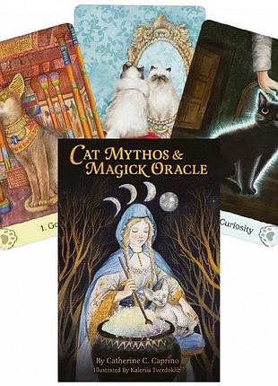 Карти оракул котячі міфи та магія - cat mythos & magick oracle. u. s. games systems, 45 карт, англійською bm