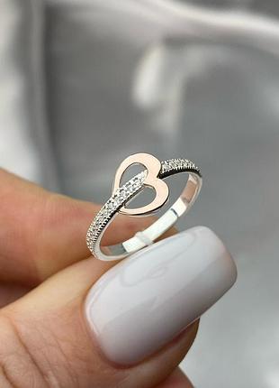 Серебряное женское кольцо love 925 проба