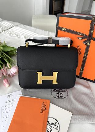 Hermes constance black gold