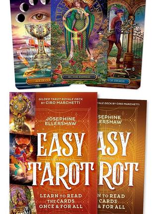 Карты таро простое таро новое издание - easy tarot new edition ciro marchetti, 78 карт, на английском bm