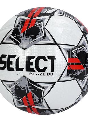 Футбольний м'яч select 4946-2 №4 чорний-червоний