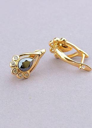 101705 сережки 'xuping' swarovski (позолота 18к)