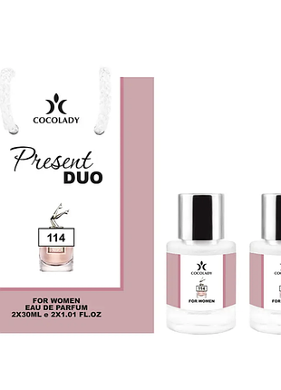 Набор cocolady present duo 114 (аромат напоминает jean paul gaultier scandal / жан поль готье скандал) 60 мл