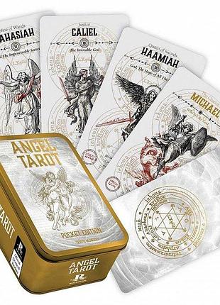 Карты таро ангельское (карманное издание) - angel tarot pocket edition. rockpool publishing, англійською bm