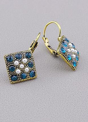 051657 серьги 'fashion' сrystal бижутерный сплав