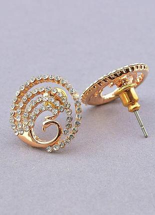 024752 сережки сrystal (позолота 18к)