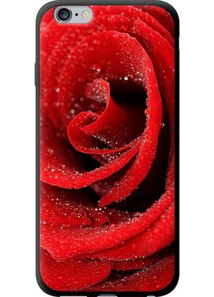 Чехол tpu на телефон iphone 6s plus красная роза "529b-91-58250"
