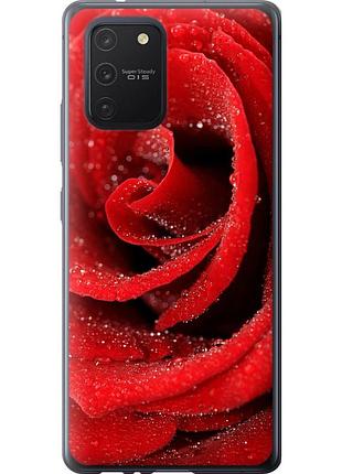 Чехол 2d пластиковый на телефон samsung galaxy s10 lite 2020 красная роза "529t-1851-58250"