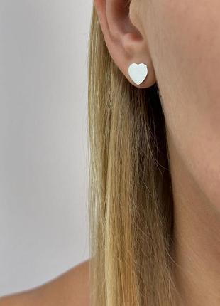 Серебряные серьги пусеты 925 пробы