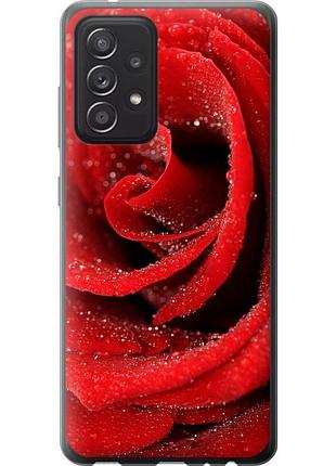 Чехол 2d пластиковый на телефон samsung galaxy a52s 5g a528b красная роза "529t-2583-58250"