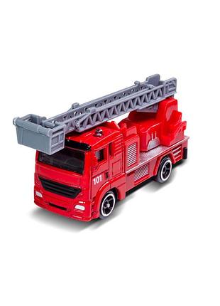 Детская автомодель "пожарная машина" technodrive 250421cg-6, масштаб 1:64