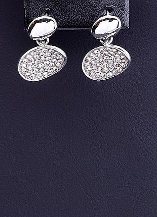 024748 сережки сrystal (родій)