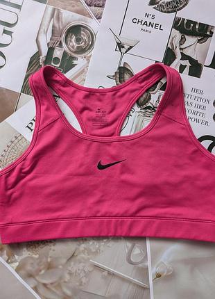 Спортивный топ розового цвета nike dry fit