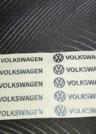 Наклейки і стікери volkswagen для автомобіля