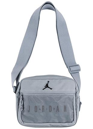 Сумка через плече jordan shoulder bag - jam blacktop - wolf grey 3l (ma9191-g3a)