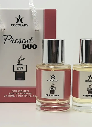 Набор cocolady present duo 317 (аромат напоминает jean paul gaultier scandal intense/ жан поль готье скандал интенс) 60 мл