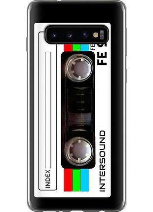 Чехол 2d пластиковый на телефон samsung galaxy s10 кассета с90 "4894t-1640-58250"