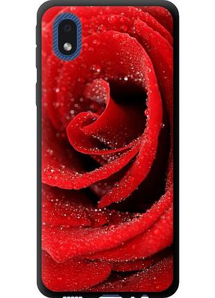 Чехол tpu на телефон samsung galaxy a01 core a013f красная роза "529b-2065-58250"
