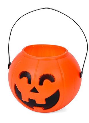 Аксессуар для праздника корзина-тыква halloween mk 5749-2 в пакете 13,5х17х17 см