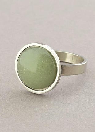 062676-220 кольцо 'stainless steel' нефрит