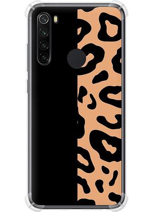 Чехол силикон с усиленными углами на телефон xiaomi redmi note 8 пятна леопарда "4269sp-1787-58250"